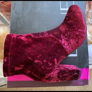 Lane Bryant Crushed Velvet Bootie